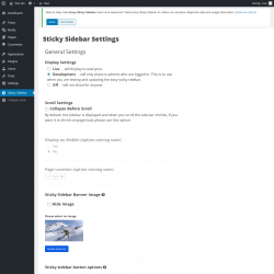Page screenshot: Sticky Sidebar