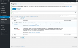 Page screenshot: Plugins &lsaquo; Test site &mdash; WordPress