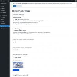 Page screenshot: Sticky CTA