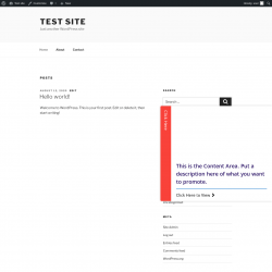 Page screenshot: Test site &ndash; Just another WordPress site