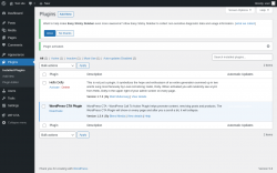 Page screenshot: Plugins &lsaquo; Test site &mdash; WordPress