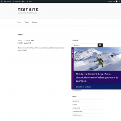 Page screenshot: Test site &ndash; Just another WordPress site