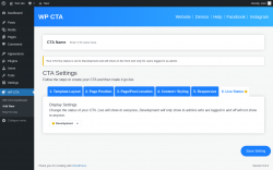 Page screenshot: WP CTA &rarr; Add New &rarr; 6.  Live Status
