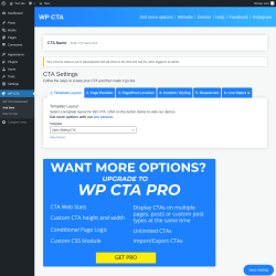Page screenshot: WP CTA &rarr; Add New