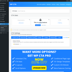 Page screenshot: WP CTA &rarr; Add New &rarr; 8.  Live Status