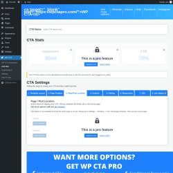 Page screenshot: WP CTA &rarr; Add New &rarr; 3.  Page/Post Location