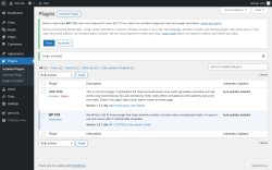 Page screenshot: Plugins &lsaquo; Test site &mdash; WordPress