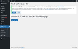 Page screenshot: WP CTA &rarr; How To Use