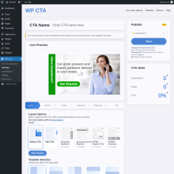 Page screenshot: WP CTA &rarr; Add New