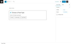 Page screenshot: Easy Twitter → Add New