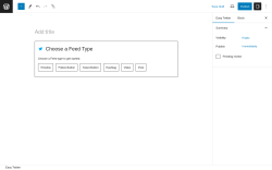 Page screenshot: Easy Twitter → Add New