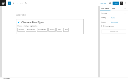 Page screenshot: Easy Twitter → Add New