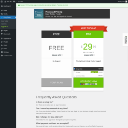 Page screenshot: Easy Twitter → Upgrade  ➤