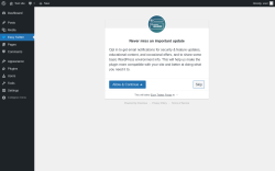 Page screenshot: ‹ Test site — WordPress