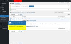 Page screenshot: Plugins ‹ Test site — WordPress
