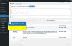 Page screenshot: Plugins ‹ Test site — WordPress