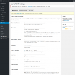 Page screenshot: Settings  &rarr; Easy WP SMTP