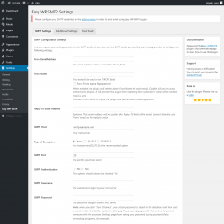 Page screenshot: Settings  &rarr; Easy WP SMTP