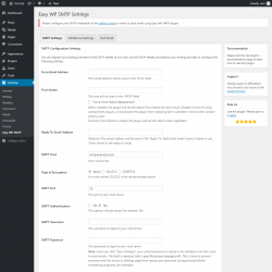 Page screenshot: Settings  &rarr; Easy WP SMTP