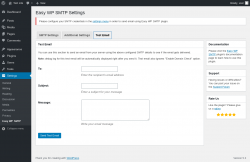 Page screenshot: Settings &rarr; Easy WP SMTP &rarr; Test Email