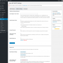 Page screenshot: Settings &rarr; Easy WP SMTP &rarr; Additional Settings