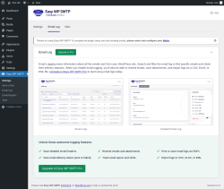 Page screenshot: Easy WP SMTP &rarr; Email Log