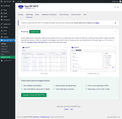 Page screenshot: Easy WP SMTP → Email Log