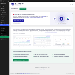 Page screenshot: Easy WP SMTP &rarr; Email Reports