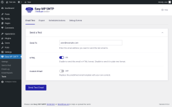Page screenshot: Easy WP SMTP &rarr; Tools