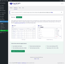 Page screenshot: Easy WP SMTP &rarr; Email Log