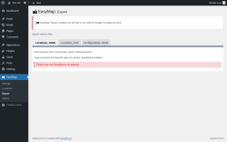 Page screenshot: EasyMap → Export