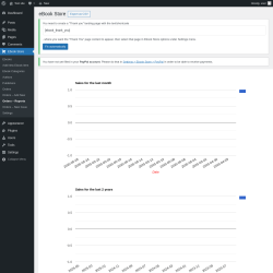 Page screenshot: Ebook Store → Orders – Reports