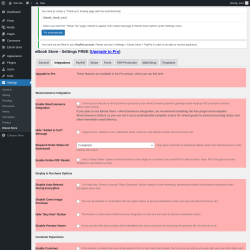 Page screenshot: Ebook Store → Settings → 
        Integrations    