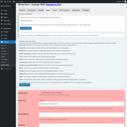 Page screenshot: Ebook Store → Settings → 
        Stripe    