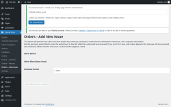 Page screenshot: Ebook Store → Orders – New Issue