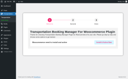 Page screenshot: Transportation