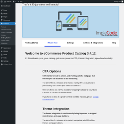 Page screenshot: Products → Getting Started → What’s New