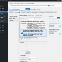 Page screenshot: Products → Settings