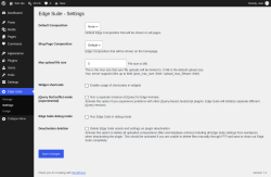 Page screenshot: Edge Suite &rarr; Settings