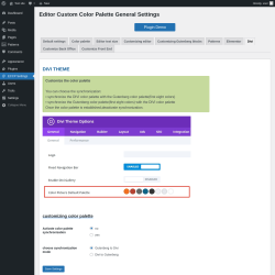 Page screenshot: ECCP Settings → Divi
