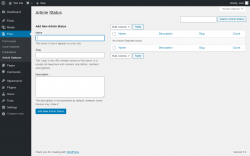 Page screenshot: Print → Article Statuses