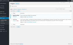 Page screenshot: Plugins ‹ Test site — WordPress
