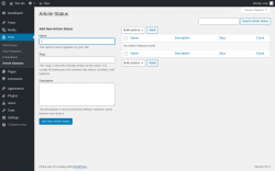 Page screenshot: Print → Article Statuses