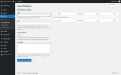 Page screenshot: Print → Issue Statuses