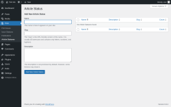 Page screenshot: Print → Article Statuses