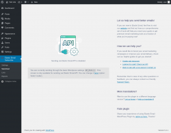 Page screenshot: Elastic Email Subscribe → Send test