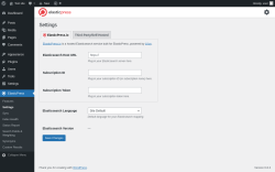Page screenshot: ElasticPress → Settings