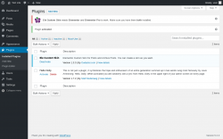 Page screenshot: Plugins &lsaquo; Test site &mdash; WordPress