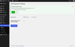 Page screenshot: Swift Signature