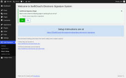 Page screenshot: Swift Signature &rarr; Help & Setup